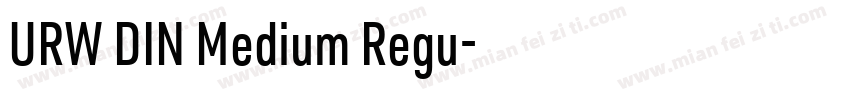 URW DIN Medium Regu字体转换